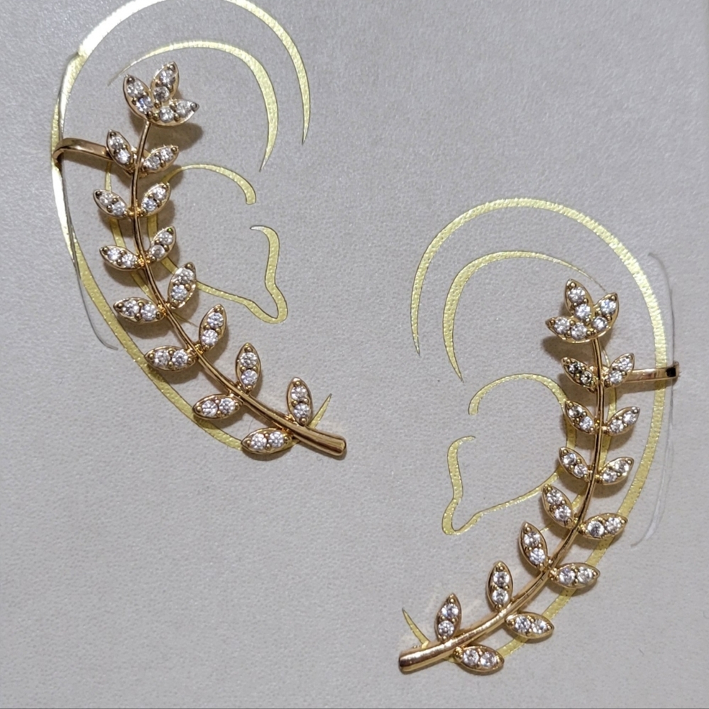 C & C California Crawler Earings- Gold